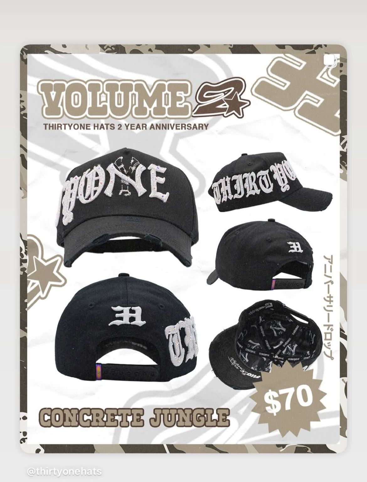 31 Hats Concrete Jungle (PREVENTA)